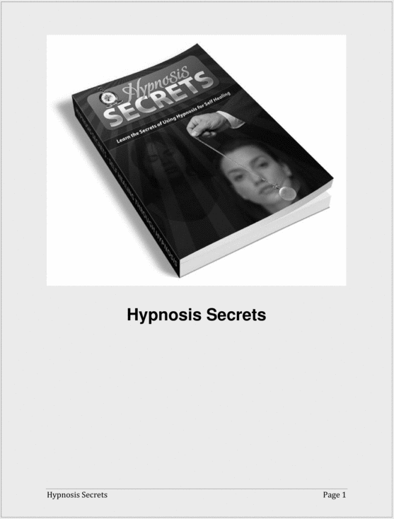 Product picture Hypnosis Secrets